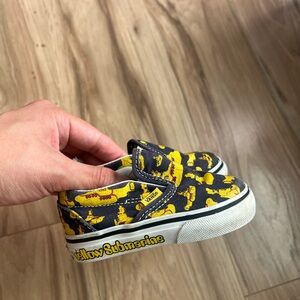Vans Kids Yellow Submarine Navy & Yellow Slip-On Sneakers